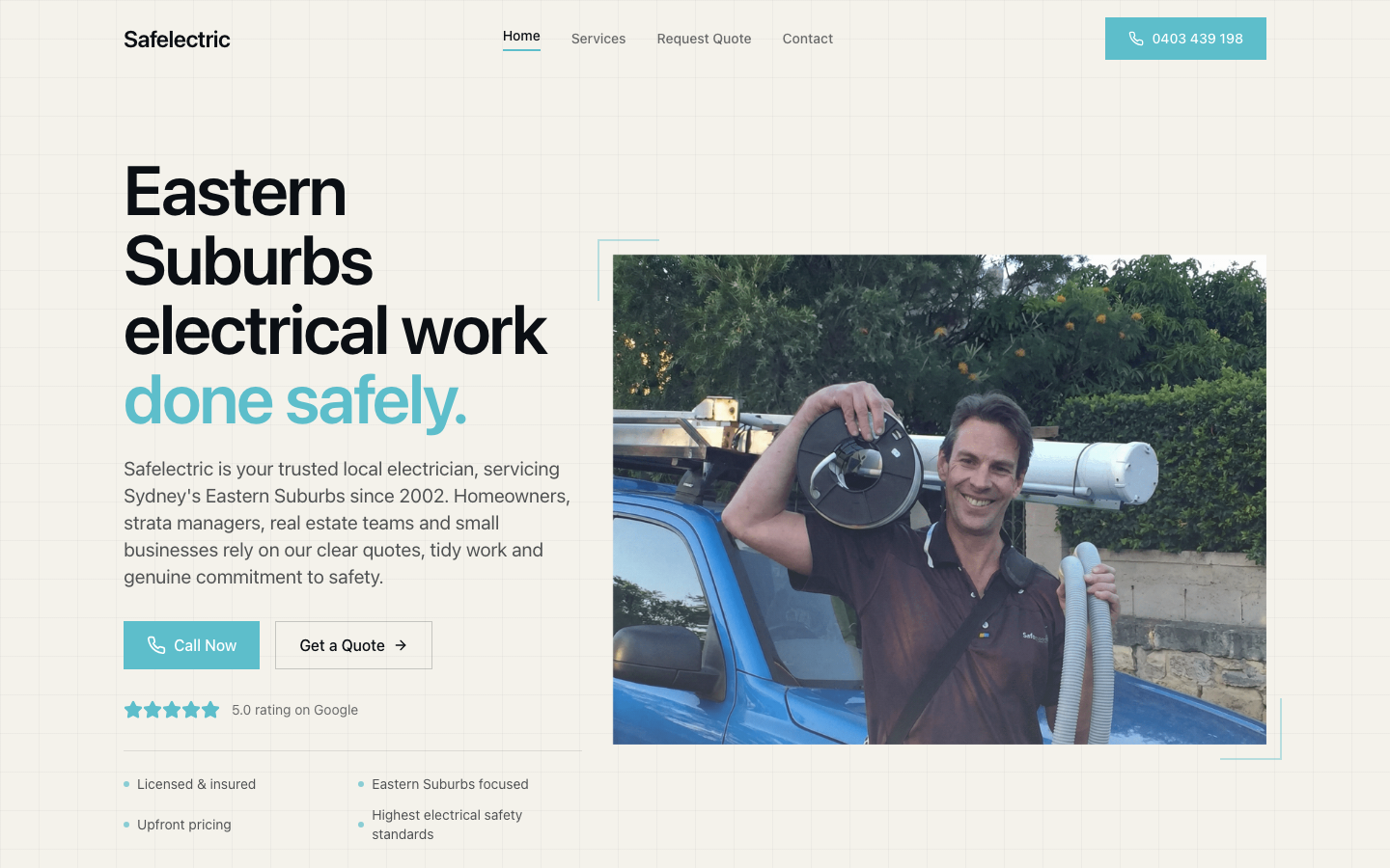 Safelectric website