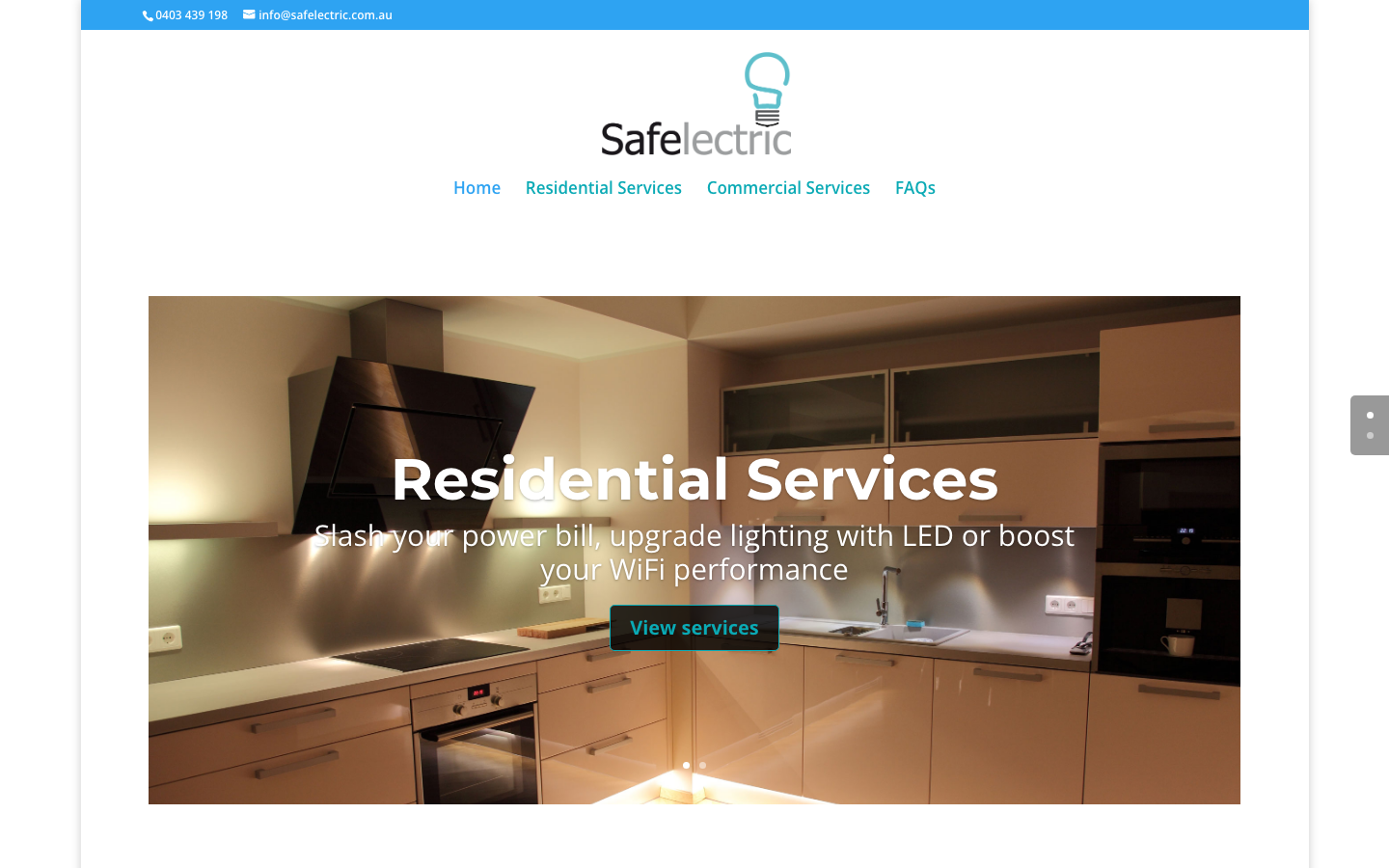Homepage before